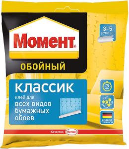 Обойный клей Момент Классик для бумажных обоев 100 г