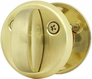 Накладка с фиксатором ФАБРИКА ЗАМКОВ Е 003 SB матовая латунь