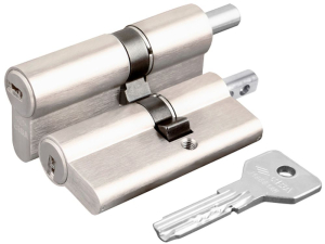 Цилиндр под вертушку CISA ASIX OE302-07.12 60мм/30+30 никель