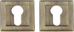 Накладка на замок PUNTO ET QL ABG-6 квадрат зеленая бронза