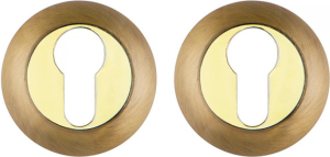 Накладка на замок FUARO ET RM AB/GP-7 круг золото/бронза