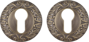 Накладка на замок Fuaro ET SM MAB-6 круг тёмная бронза