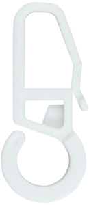 Крючок Уют пластиковый белый