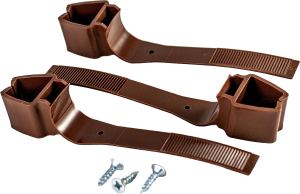 Кронштейн для карниза 2 ряда Уют пластик коричневый 3 см