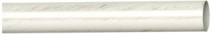Штанга гладкая для карниза HOME ACCESSORY сталь белый классик d16 мм 2 м