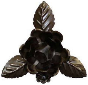 Зажим для штор HOME ACCESSORY стальной сплав шоколад роза 1 шт