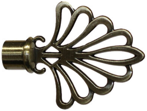 Наконечник для карниза HOME ACCESSORY сталь золото антик d16 мм пальмера