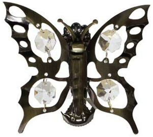 Клипса для штор ORBIS Бабочка стальной сплав золото антик 1 шт