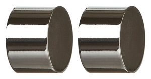 Наконечник для карниза ORBIS Заглушка d16 мм стальной сплав хром 2 шт 