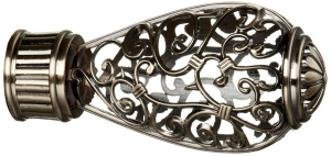 Наконечник для карниза ORBIS Кружево d28 мм стальной сплав золото антик 1 шт