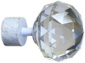 Наконечник для карниза Home Access алюминиевый белый 5,3 см d20 мм 1 шт