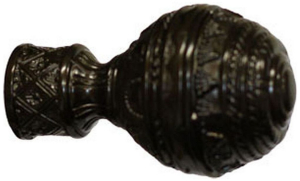 Наконечник для карниза HOME ACCESSORY стальной сплав шоколад d20 мм ампирм крюк