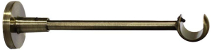 Держатель для карниза 2 ряда Home Access металл золотой антик d20 мм 19,5 см