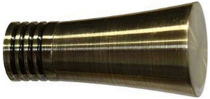 Наконечник для карниза Home Access алюминий нержавеющая сталь D20 трапеция 1 шт