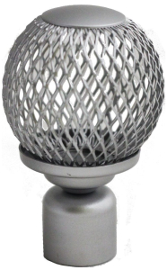 Наконечник для карниза HOME ACCESSORY сетка стальной сплав 140 мм d20 мм 1 шт