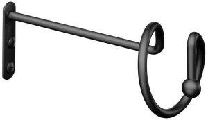 Розетка для штор HOME ACCESSORY 250 мм металлическая черный