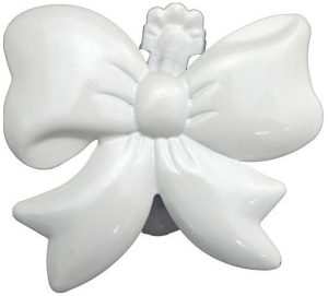 Клипса для карниза HOME ACCESSORY белая металлическая 150 мм бантик