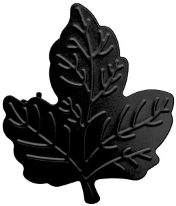 Клипса для штор HOME ACCESSORY металлическая черная 150 мм листик