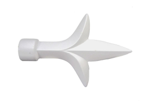 Наконечник для карниза HOME ACCESSORY 20.16.604 металлический белый лотос