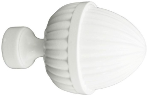 Наконечник для карниза HOME ACCESSORY 20.33.604 металлический белый шишка