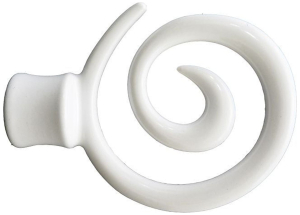 Наконечник для карниза HOME ACCESSORY 20.37.604 металлический белый вихрь