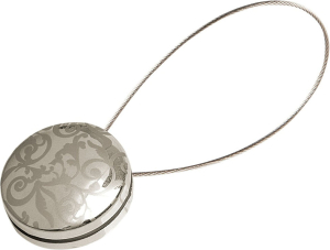 Клипса для штор алюминий серебро 30 см d45 мм