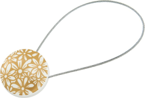 Клипса для штор пластик желтый 30 см d45 мм