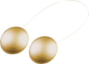 Клипсы магнитные для штор пластик золото 180 мм d35 мм 2 шт