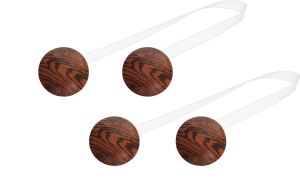 Клипсы магнитные для штор пластик коричневые 180 мм d35 мм 2 шт