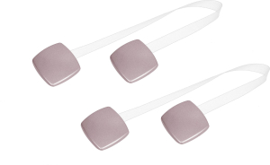 Клипсы магнитные для штор пластик светло-фиолетовые 180 мм 35x35 мм 2 шт