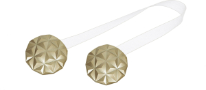 Клипсы магнитные для штор пластик золото 180 мм d45 мм призма