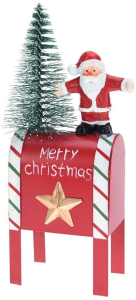 Статуэтка Санты Почтовый ящик 6х3,7х16 см