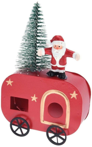 Статуэтка Рождественский фургон красная в ассортименте 9х7х14 см