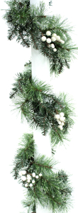 Гирлянда еловая MOROZCO Delux с ягодами зеленая 180 см