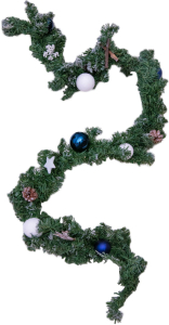 Гирлянда еловая с шишками 180х10 см