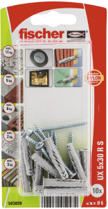 Дюбель универсальный распорный Fischer 5x30 мм 10 шт