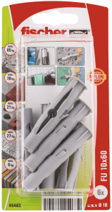Дюбель универсальный распорный Fischer UX 10x60 мм 6 шт