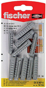 Дюбель универсальный распорный Fischer SX 8x40 мм 10 шт