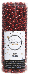 Бусы новогодние красные 10 м
