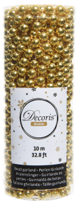 Бусы новогодние золотые 10 м
