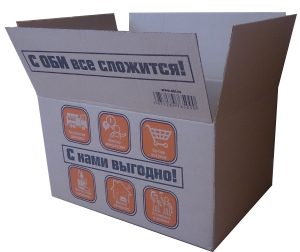 Коробка OBI картонная для переезда 54х39х31 см
