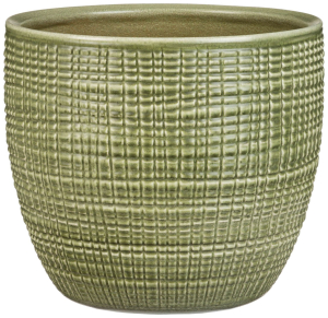 Кашпо Scheurich Corteza 866 d14 см керамическое зеленое