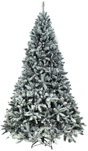 Искусственная ель Beatrees Snow Princess заснеженная с шишками и ягодами 240 см