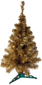 Искусственная ель Царь Елка Фэнтези золотая 120 см
