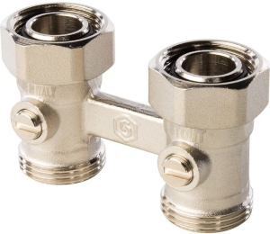 Узел нижнего подключения радиатора для двухтрубной системы прямой 3/4" STOUT