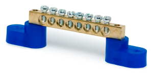 Шина нулевая REXANT на 2-ух угловых изоляторах 8ГРУПП 6X9