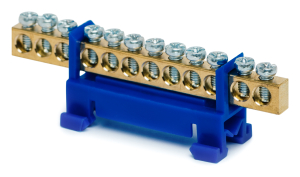 Шина нулевая REXANT синий изолятор N С-А12ГР 6X9