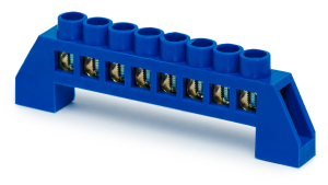 Шина нулевая ЗЕМЛЯ REXANT на комбинированных изоляторах 8ГР 6X9