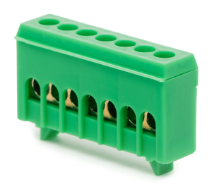 Шина нулевая PE ЗЕМЛЯ REXANT на корпусных изоляторах 6ГР 6X9