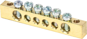 Шина нулевая PE-N REXANT крепление края 6X9 6/2